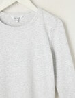 Switch Emma Long Sleeve Rib Tee, Silver Marle product photo View 02 S