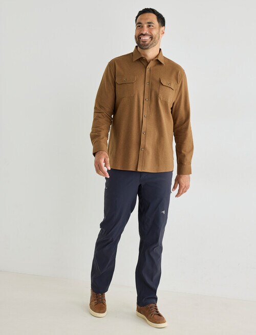Kauri Trail Glen Long Sleeve Shirt, Tan product photo View 03 L