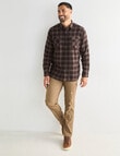 Kauri Trail Tilt Long Sleeve Shirt, Dark Brown product photo View 03 S