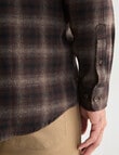 Kauri Trail Tilt Long Sleeve Shirt, Dark Brown product photo View 06 S