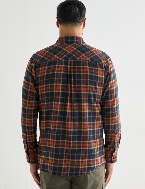 Kauri Trail Lyon Long Sleeve Shirt, Rust product photo View 02 L