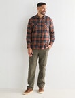 Kauri Trail Lyon Long Sleeve Shirt, Rust product photo View 03 S