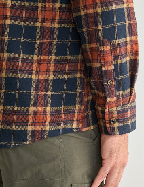 Kauri Trail Lyon Long Sleeve Shirt, Rust product photo View 04 L
