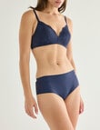 Lyric Zoe Wirefree Lace Bra, Indigo, A-D product photo View 03 S