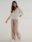 Whistle Rib Cardigan, Winter White product photo View 03 S