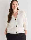 Whistle Rib Cardigan, Winter White product photo View 12 S