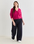 Whistle Rib Cardigan, Berry product photo View 13 S