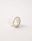 Stevens Amara Napkin Ring, White Speckle product photo View 02 S