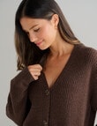 Whistle Rib Cardigan, Chestnut product photo View 05 S
