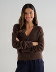Whistle Rib Cardigan, Chestnut product photo View 07 S