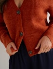 Whistle Rib Cardigan, Sienna product photo View 04 S
