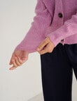 Whistle Rib Cardigan, Lilac product photo View 05 S