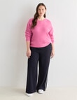 Whistle Rib Drop Shoulder Sweater, Begonia product photo View 13 S