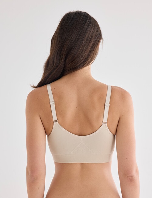 Lyric Post Surgery Zip Front Bra, Nude product photo View 02 L