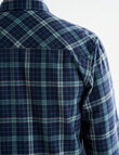 Chisel Flannel Long Sleeve Shirt, Navy product photo View 06 S
