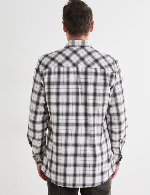 Chisel Flannel Long Sleeve Shirt, Natural product photo View 02 L
