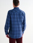 Chisel Flannel Long Sleeve Shirt, Blue product photo View 02 S