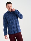 Chisel Flannel Long Sleeve Shirt, Blue product photo View 04 S