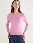 Oliver Black Textured Jumper, Orchid product photo View 05 S