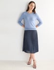Oliver Black Textured Jumper, Blue product photo View 03 S
