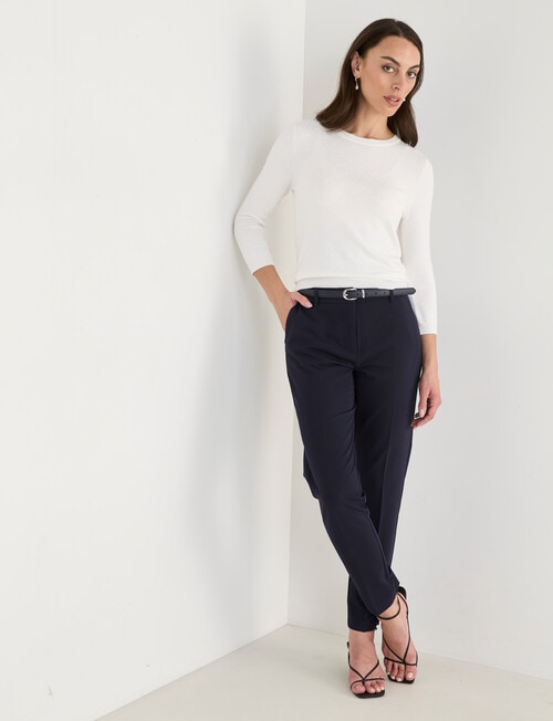 Oliver Black Textured Jumper, Ivory product photo View 03 L