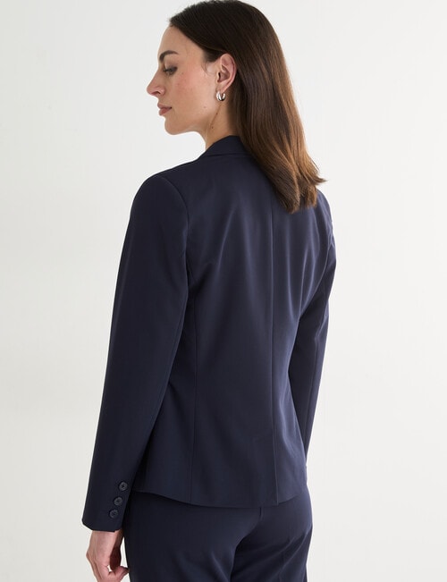 Oliver Black Two-Way-Stretch 1 Button Jacket, Midnight product photo View 02 L