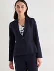 Oliver Black Two-Way-Stretch 1 Button Jacket, Midnight product photo View 06 S