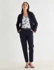 Oliver Black Two-Way-Stretch 1 Button Jacket, Midnight product photo View 07 S