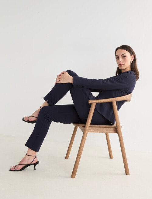 Oliver Black Two-Way-Stretch 1 Button Jacket, Midnight product photo View 08 L