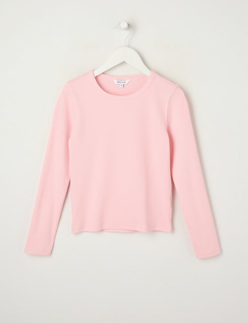 Switch Emma Long Sleeve Rib Tee, Baby Pink product photo