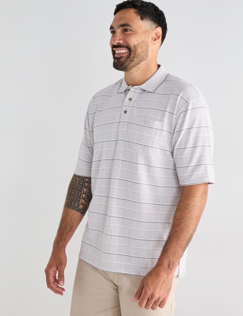 Logan Janos Short Sleeve Polo Shirt, Taupe product photo