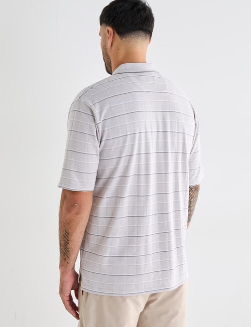 Logan Janos Short Sleeve Polo Shirt, Taupe product photo View 02 L