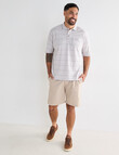 Logan Janos Short Sleeve Polo Shirt, Taupe product photo View 03 S