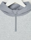Mac & Ellie Colourblock 1/4 Zip Hoodie, Greymarle product photo View 03 S