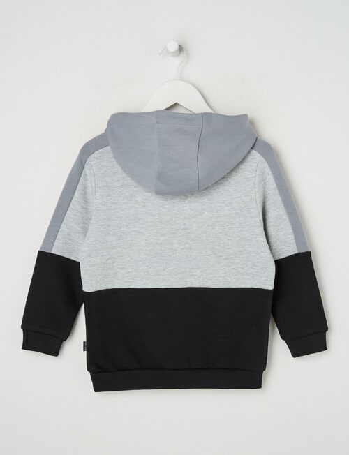 Mac & Ellie Colourblock 1/4 Zip Hoodie, Greymarle product photo View 04 L