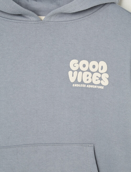 Mac & Ellie Good Vibes Oversize Hoodie, Overcast product photo View 02 L