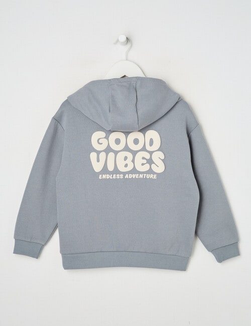 Mac & Ellie Good Vibes Oversize Hoodie, Overcast product photo View 03 L