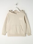 Mac & Ellie Good Vibes Oversize Hoodie, Stone product photo