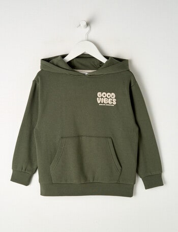 Mac & Ellie Good Vibes Oversize Hoodie, Khaki product photo
