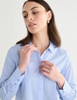 Oliver Black Classic Stripe Shirt, Blue Stripe product photo View 04 S