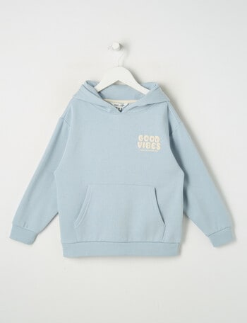 Mac & Ellie Good Vibes Oversize Hoodie, Cloud product photo