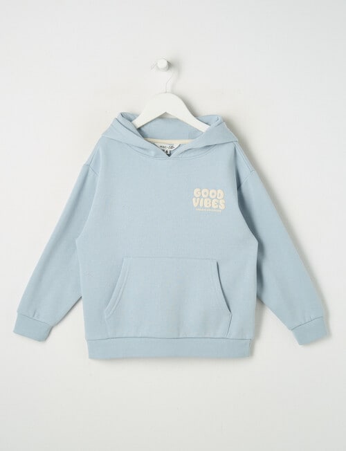 Mac & Ellie Good Vibes Oversize Hoodie, Cloud product photo
