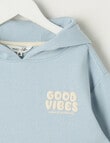 Mac & Ellie Good Vibes Oversize Hoodie, Cloud product photo View 02 S