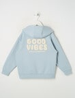 Mac & Ellie Good Vibes Oversize Hoodie, Cloud product photo View 04 S