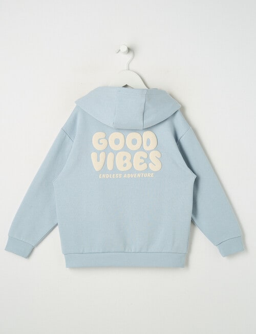 Mac & Ellie Good Vibes Oversize Hoodie, Cloud product photo View 04 L