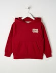 Mac & Ellie Good Vibes Oversize Hoodie, Red product photo