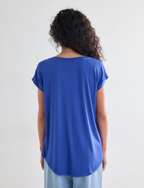 Bodycode Boxy Tee, Dazzling Blue product photo View 02 L