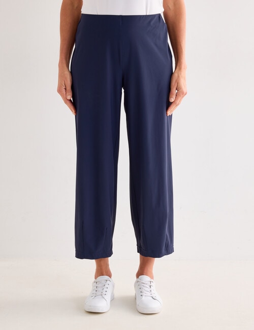 Ella J Barrel Leg Pant, Navy product photo
