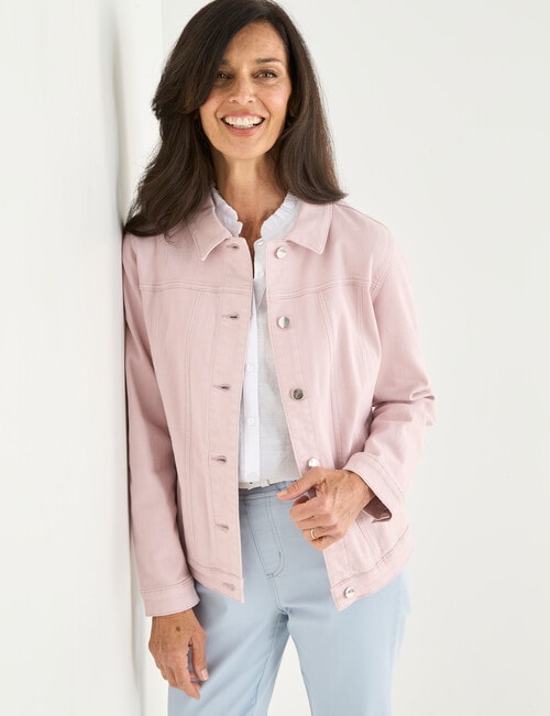 Ella J Jacket Cotton, Pale Pink product photo