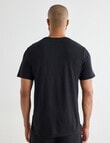 Mazzoni Viscose Rayon from Bamboo Short Sleeve Sleep Tee, Black product photo View 02 S